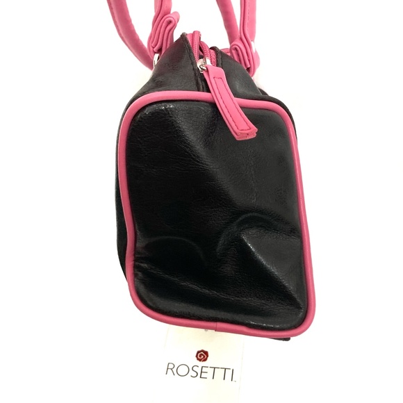 Rosetti Faux Leather Black & Pink Purse - Picture 5 of 14